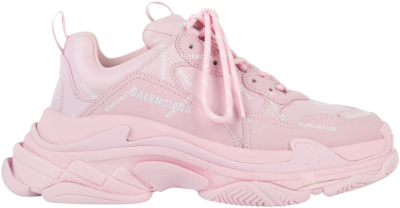 Balenciaga All Over Logo Triple S Pink White 536737W2FA15090