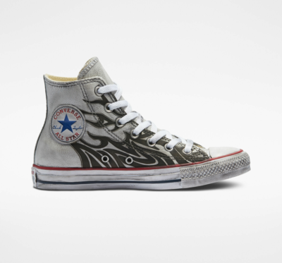 Perfect Is Not Perfect Leather Chuck Taylor All Star white flame 172925C