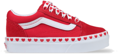 Vans Old Skool Hearts Red True White PS VN0A4BUU30V1