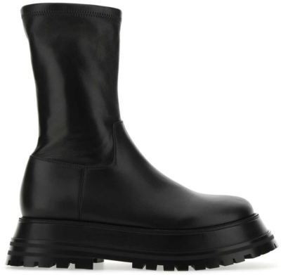 Burberry Leather Boots Black (W) 80436471