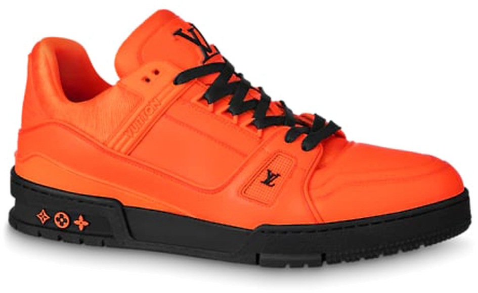 LV Trainer Sneaker Orange 1A811Q  Sneakers, Lv shoes, Lv sneakers mens