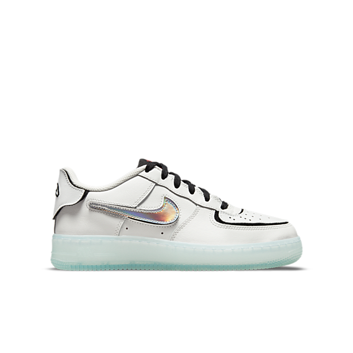 white air force ones gs