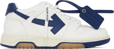 OFF-WHITE Out Of Office ‘OOO’ Low White Navy OWIA259F21LEA0010142