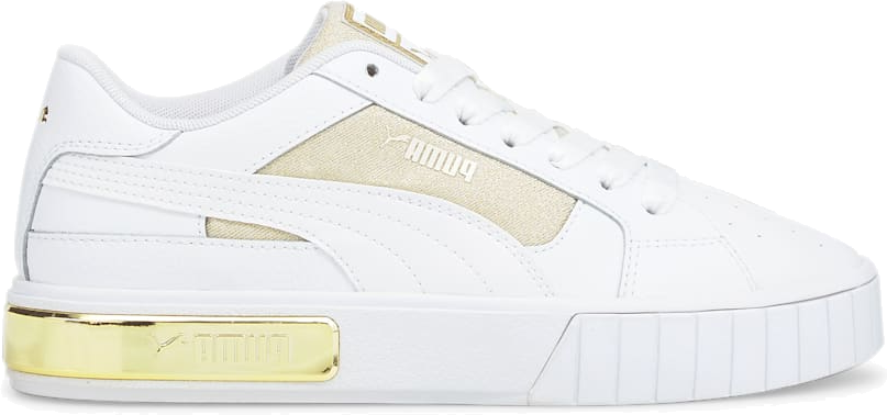 Puma cali store white and gold