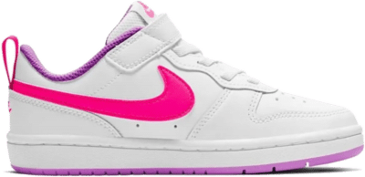 Nike Court Borough Low 2 White Fuchsia Glow (PS) BQ5451-111