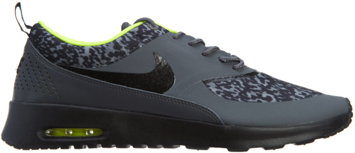 Nike Air Max Thea Print Dark Grey Black-Volt (W) 599408-006