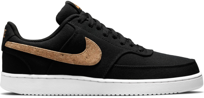 Nike Sneakers Court Vision Low Canvas – Zwart/bruin/wit, maat 43 Zwart DJ1970-001