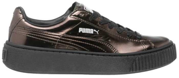 PUMA Basket Platform Metallic Dames Sneakers 362339-03 bruin 362339-03