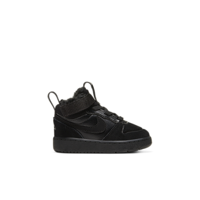 Nike Court Borough Mid 2 Boots voor baby’s/peuters – Zwart CQ4027-001