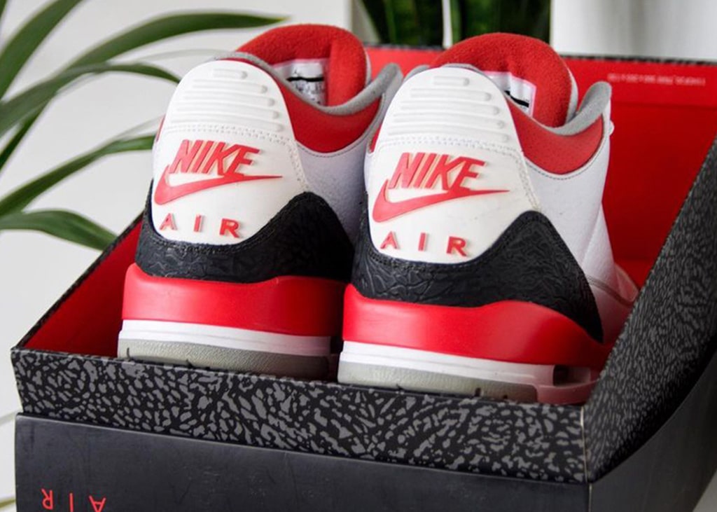 In augustus komt de Air Jordan 3 “Fire Red” uit mét Nike Air branding