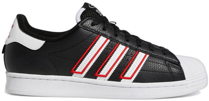 adidas Superstar Core Black Outlined White Stripes GY0998