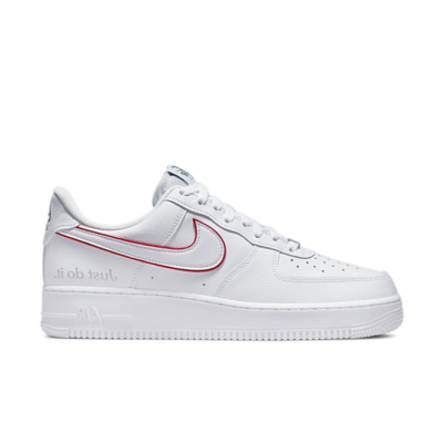 Nike Air Force 1 Low Just Do It White Noble Green Metallic Silver University Red DQ0791-100