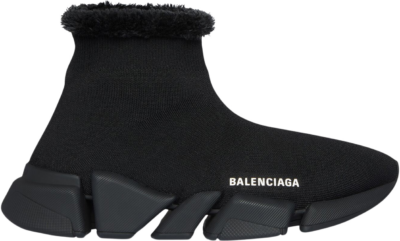 Balenciaga Speed 2.0 Recycled Fake Fur Black (Women’s) 669789W2DI31000