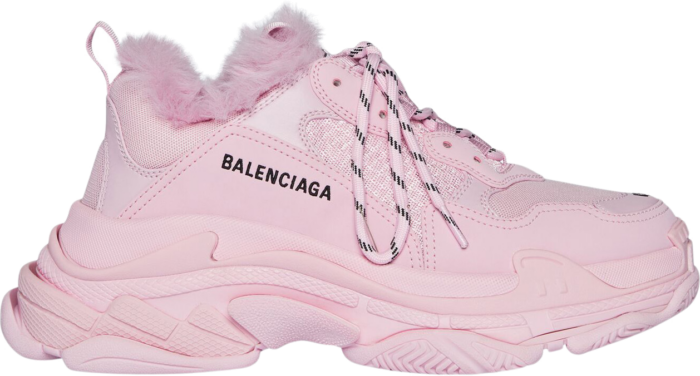 Balenciaga Triple S Fake Fur Pink (W) 668562W3CQ55000