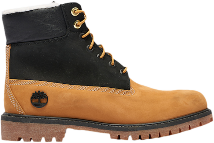 Timberland 6 Inch Premium Boot Shearling Wheat Black (GS) TB0A2MZY-231