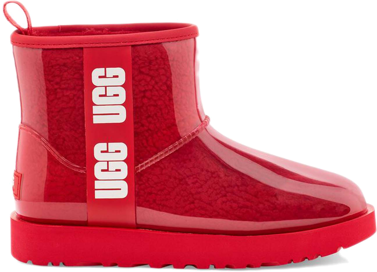 UGG Classic Clear Mini Boot Ribbon Red (W) 194715366695