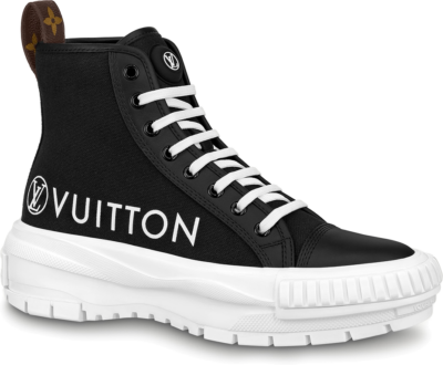 Louis Vuitton Squad Boot Vuitton Logo Canvas Black White (W) 1A96EW