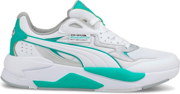 Women’s PUMA Mercedes F1 X-Ray Speed Motorsport Shoe Sneakers, White/Spectra Green White,Spectra Green 307136_01