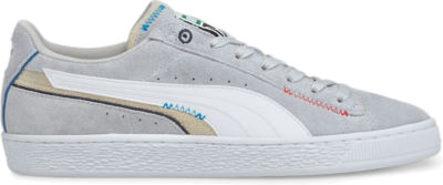 Women’s PUMA Suede Displaced Basketball Shoe Sneakers, Harbor Mist/White/Putty Harbor Mist,White,Putty 382875_03