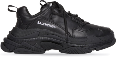 Balenciaga Triple S Synthetic Leather Triple Black (W) 524039W2FA51000