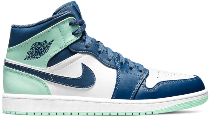 Nike Air Jordan 1 Mid Navy Blue Mint 554724 413 554724 413