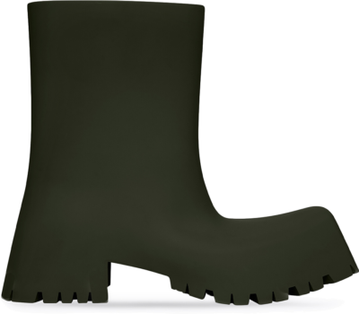 Balenciaga Trooper Rubber Boot Dark Green 680660W0FO83300