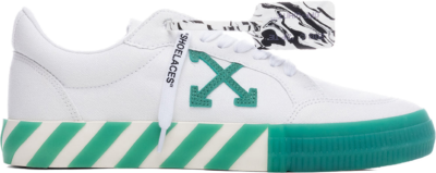 OFF-WHITE Vulc Low Canvas White Green OMIA085R21FAB0010155