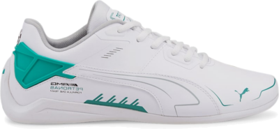 Men’s PUMA Mercedes F1 Drift Cat Delta Motorsport Shoe Sneakers, White/Spectra Green 306852_03