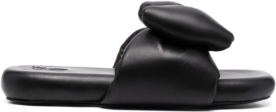 OFF-WHITE Extra Padded Bow Slide Black Black (W) OWIC005S22LEA0011000
