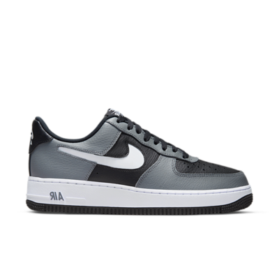 Nike Air Force 1 Low Grey Black Cut Out Swoosh DV3501-001