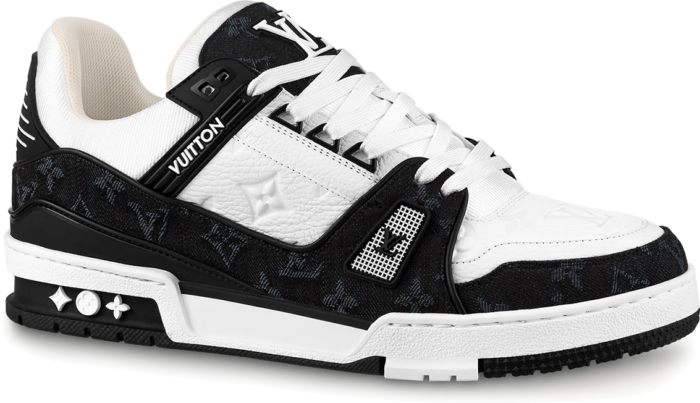 Louis Vuitton LV Trainer White Black White 1A9JGB / 1A9JG3 /1A9JGJ