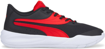 Men’s PUMA Triple Basketball Shoe Sneakers, Black/High Risk Red 376640_01