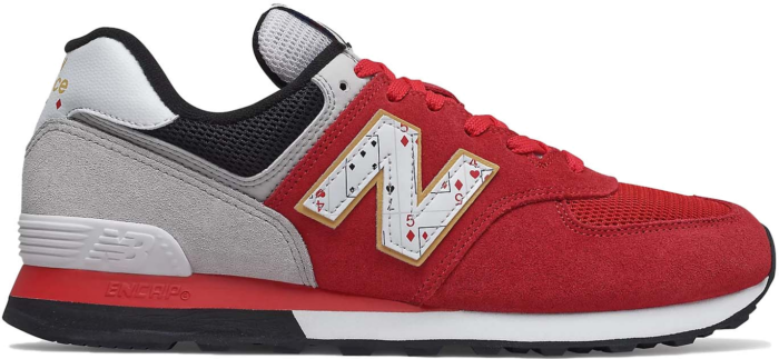 New Balance 574 Playing Card Red Grey ML574WI2