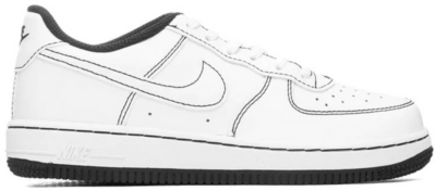 Nike Air Force 1 Low White Black Contrast Stitch (PS) DC9672-104