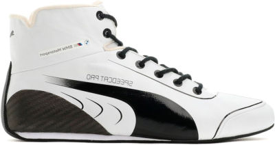 PUMA BMW M Motorsport SpeedCat Pro Replica Men’s Driving Shoe Sneakers, Black/White 307153_01