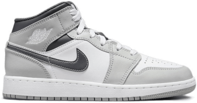 Nike Air Jordan 1 Mid Light Smoke Grey (GS) 554725-078