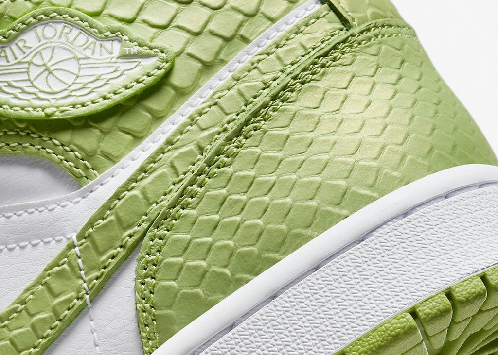 Nike dropt de officiele foto’s van de Air Jordan 1 Mid SE “Green Python”