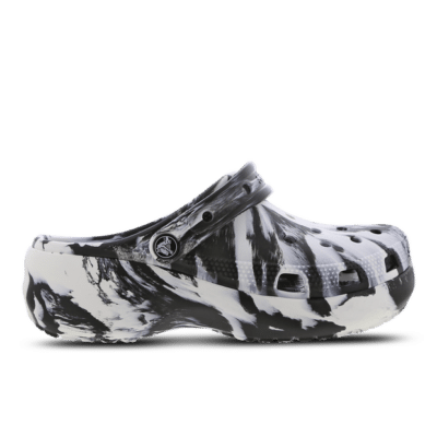 Crocs Classic Platform Marbled Clogw Zwart 207176-066
