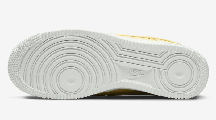 white sole under a nike air force yellow