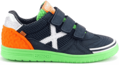 Munich G3 Sneaker Junior navy – oranje – groen – wit 1514309