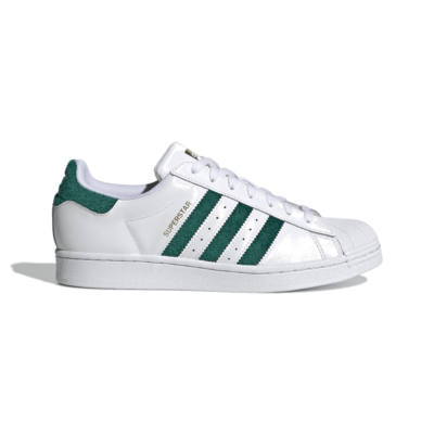 adidas Superstar Chenille Stripes Cloud White Green H00190