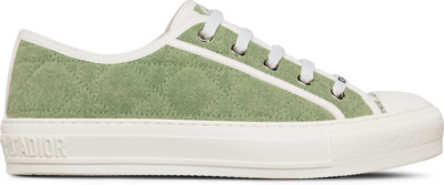 Dior Walk’N’Dior Low Top Green Faded Cannage Embroidered Denim (W) KCK281CQR_S59H