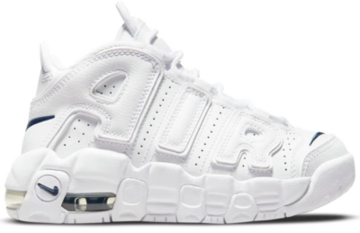 Nike Air More Uptempo White Navy Swoosh (PS) DH9723-100