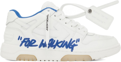 OFF-WHITE Out Of Office ‘OOO’ Low Tops For Walking White White Dark Blue SS22 OMIA189S22LEA0030145