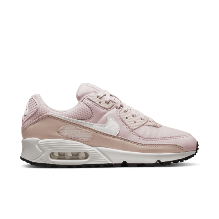 riem mager Bestrating Nike Air Max 90 Barely Rose Pink Oxford Black (W) DH8010-600 | Roze