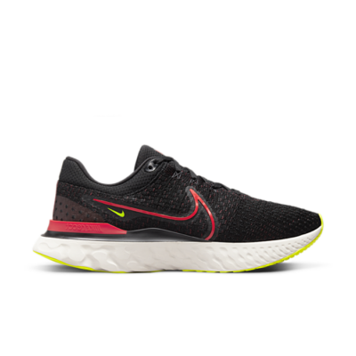 Nike React Infinity Run Flyknit 3 Black Siren Red Volt DH5392-007