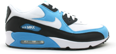 Nike Air Max 90 Leather White Vivid Blue 302519-116