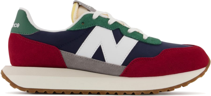 New Balance 237 sneaker van leer met suu00e8de details Bordeauxrood