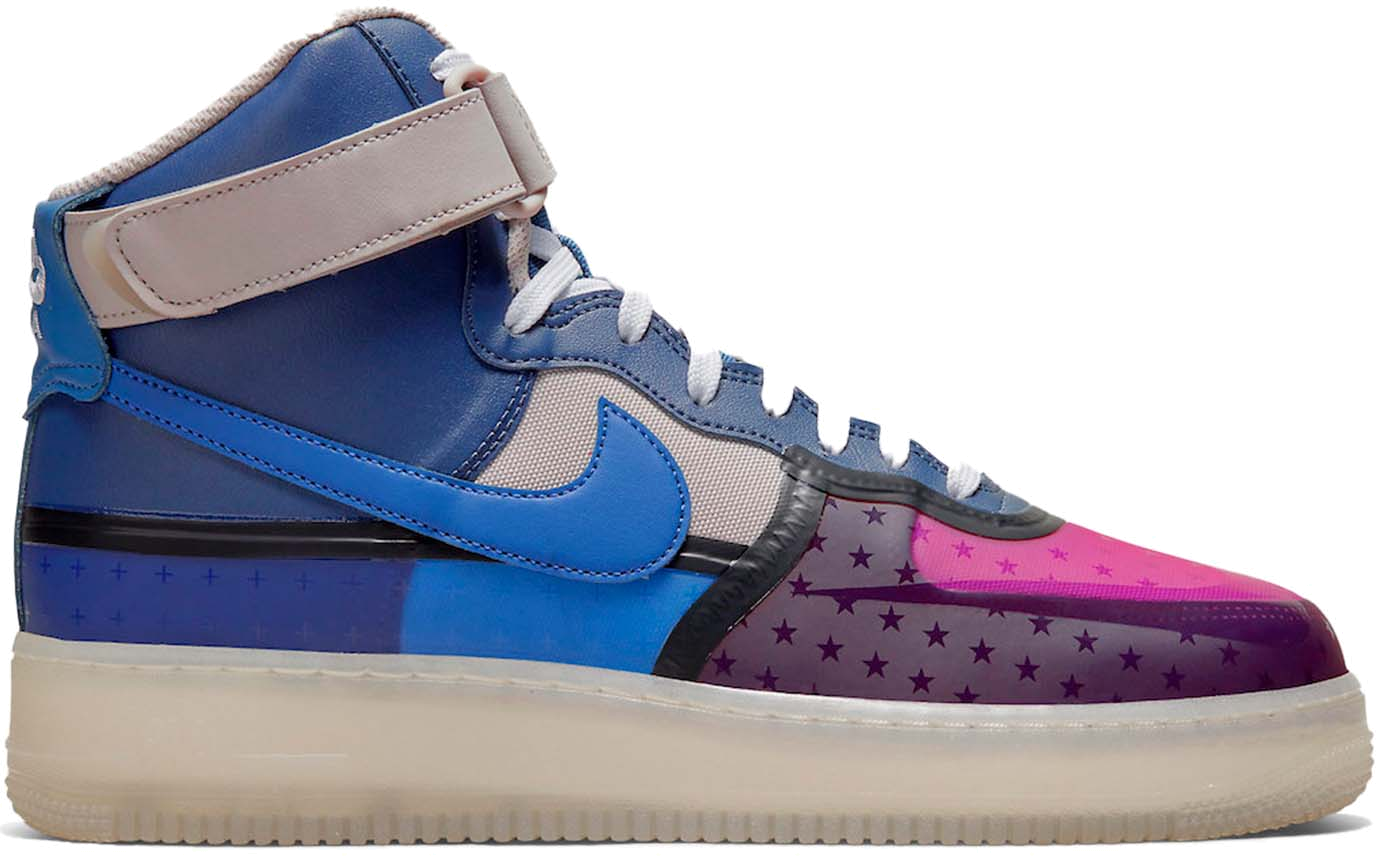 Nike Air Force 1 High '07 Premium Thunder Blue Pink Prime DV1015-437 | Blauw, Grijs