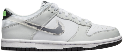 Nike Dunk Low Glitch Swoosh White Grey (GS) DV3033-001
